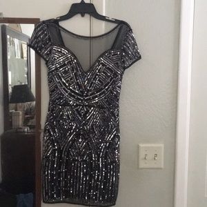 Sequin homecoming dress